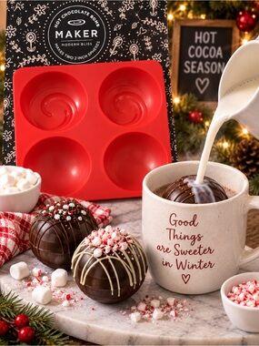 Bennkai Modern Bliss Hot Chocolate Bomb Maker Mold NWT Sealed